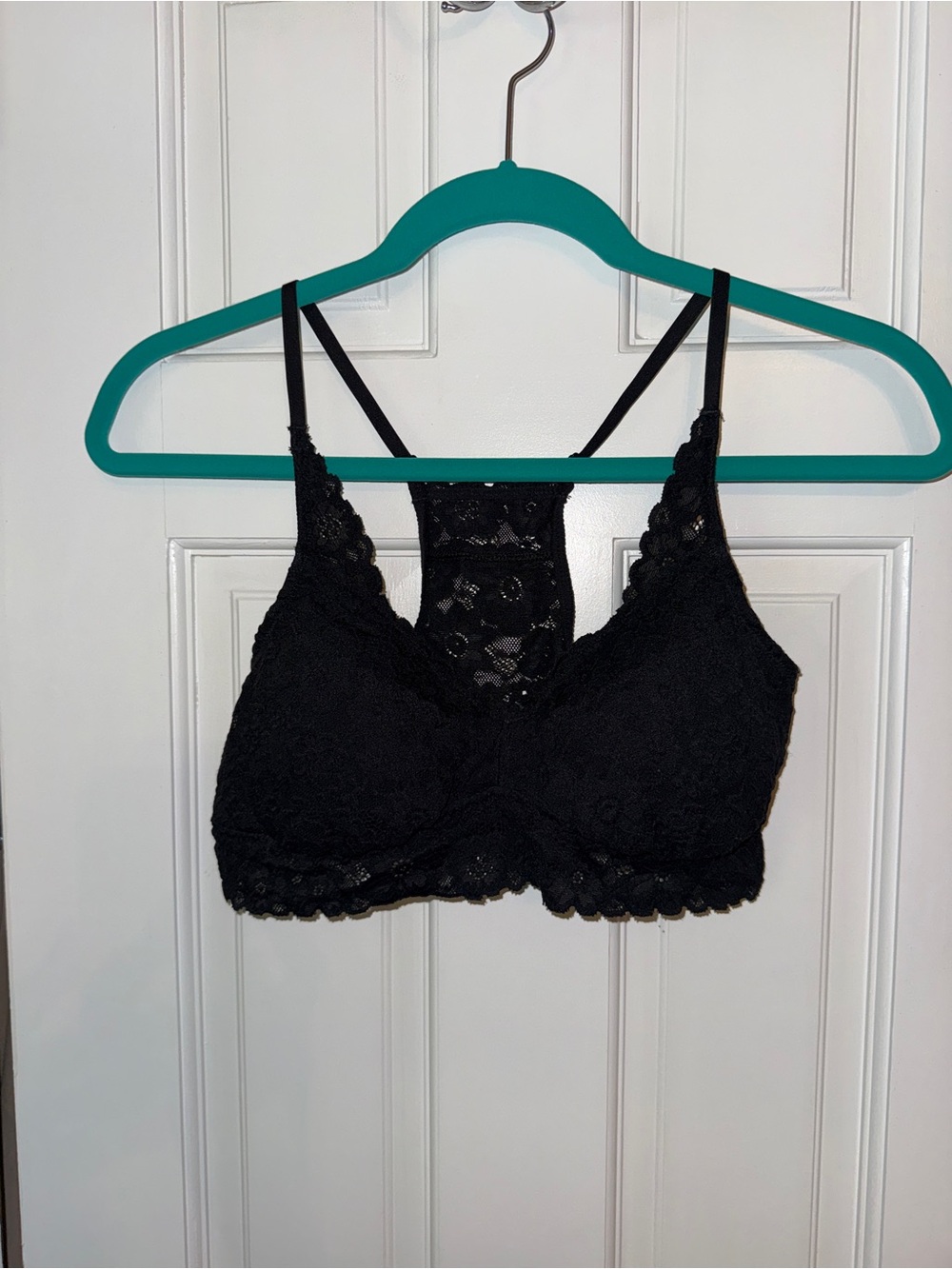 aerie Black Lace Racerback Bralette